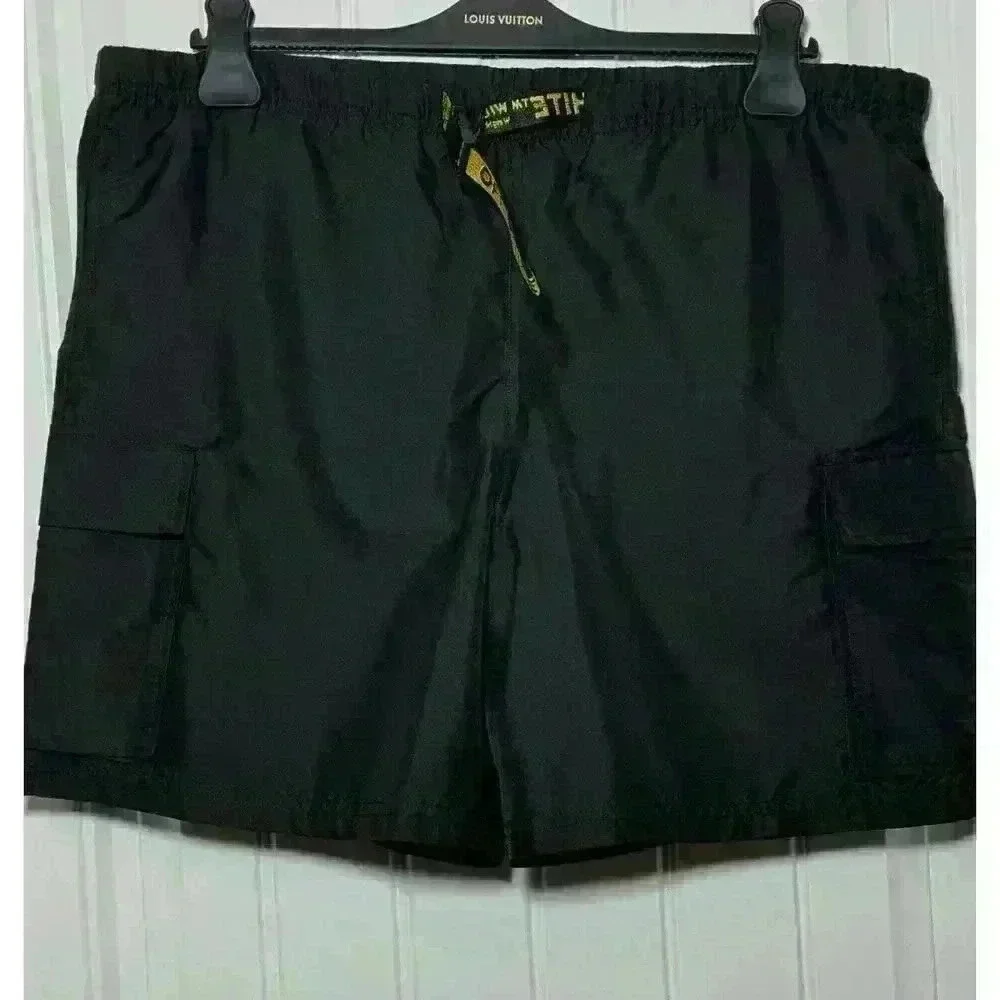 Off-White Classic Belted Cargo Swim Shorts - XL - NWT - Luxury Swim